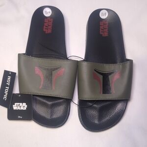 NWT Hot Topic Star Wars Slide Sandals Mens Size M 9/10 Multicolor Boba Fett